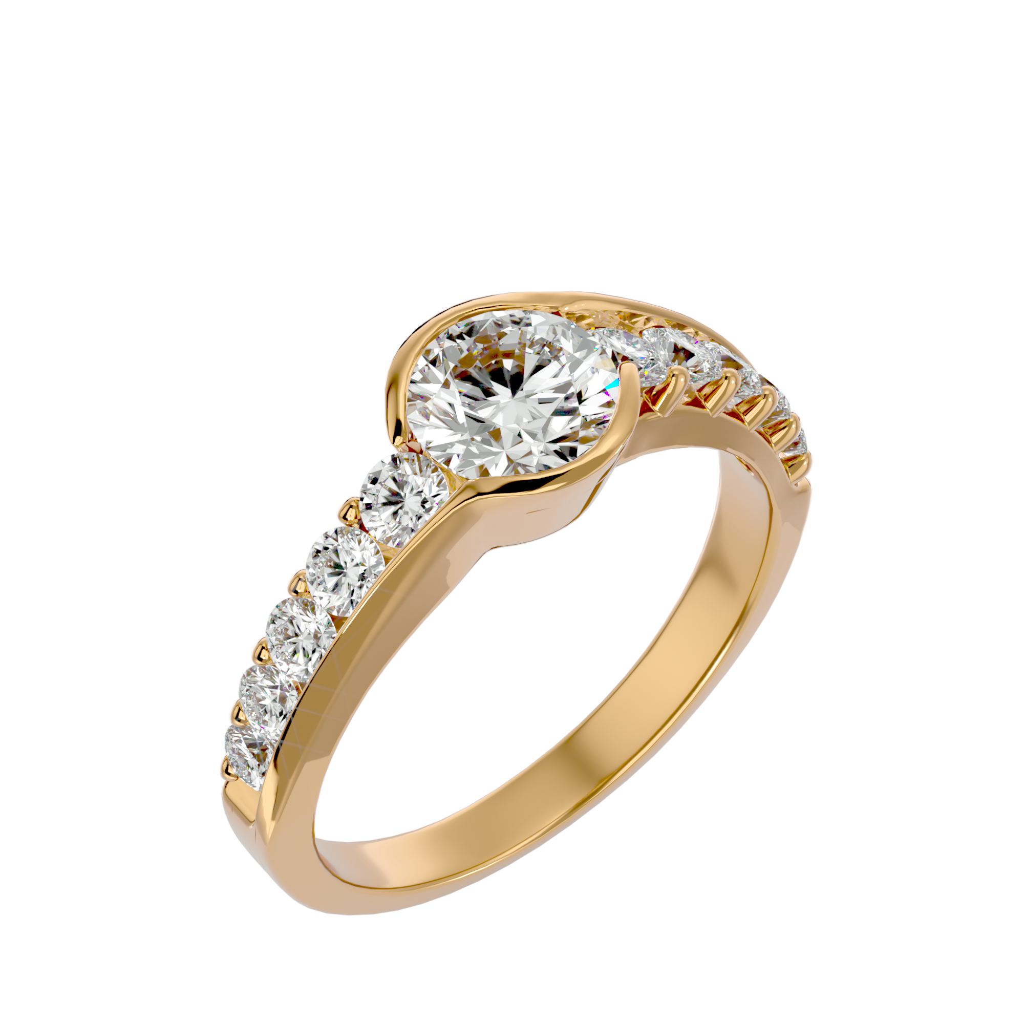 Aurelia Diamond Solitaire Ladies Ring