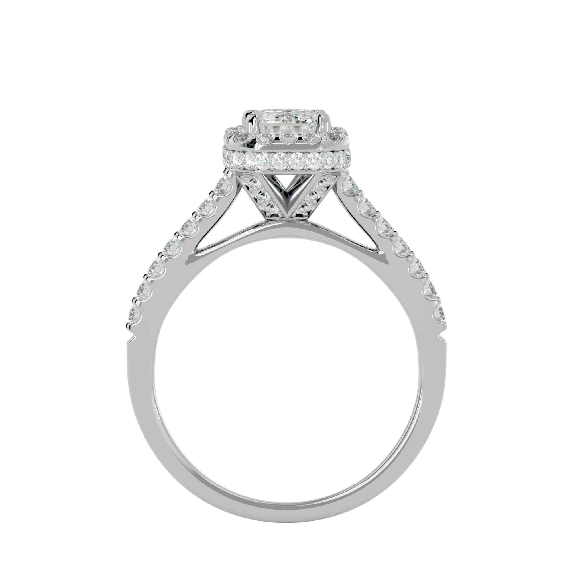 Fiorella Diamond Halo Ring