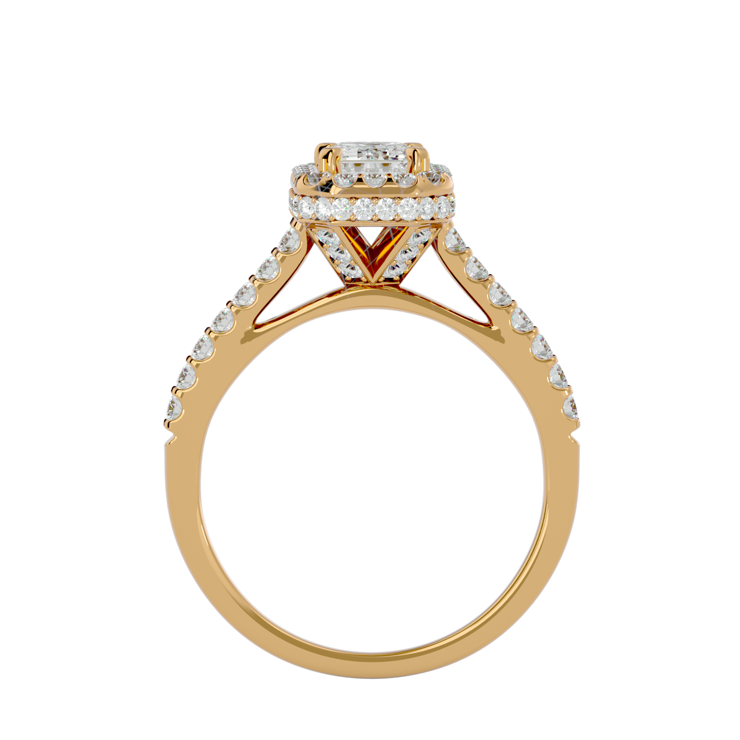 Fiorella Diamond Halo Ring