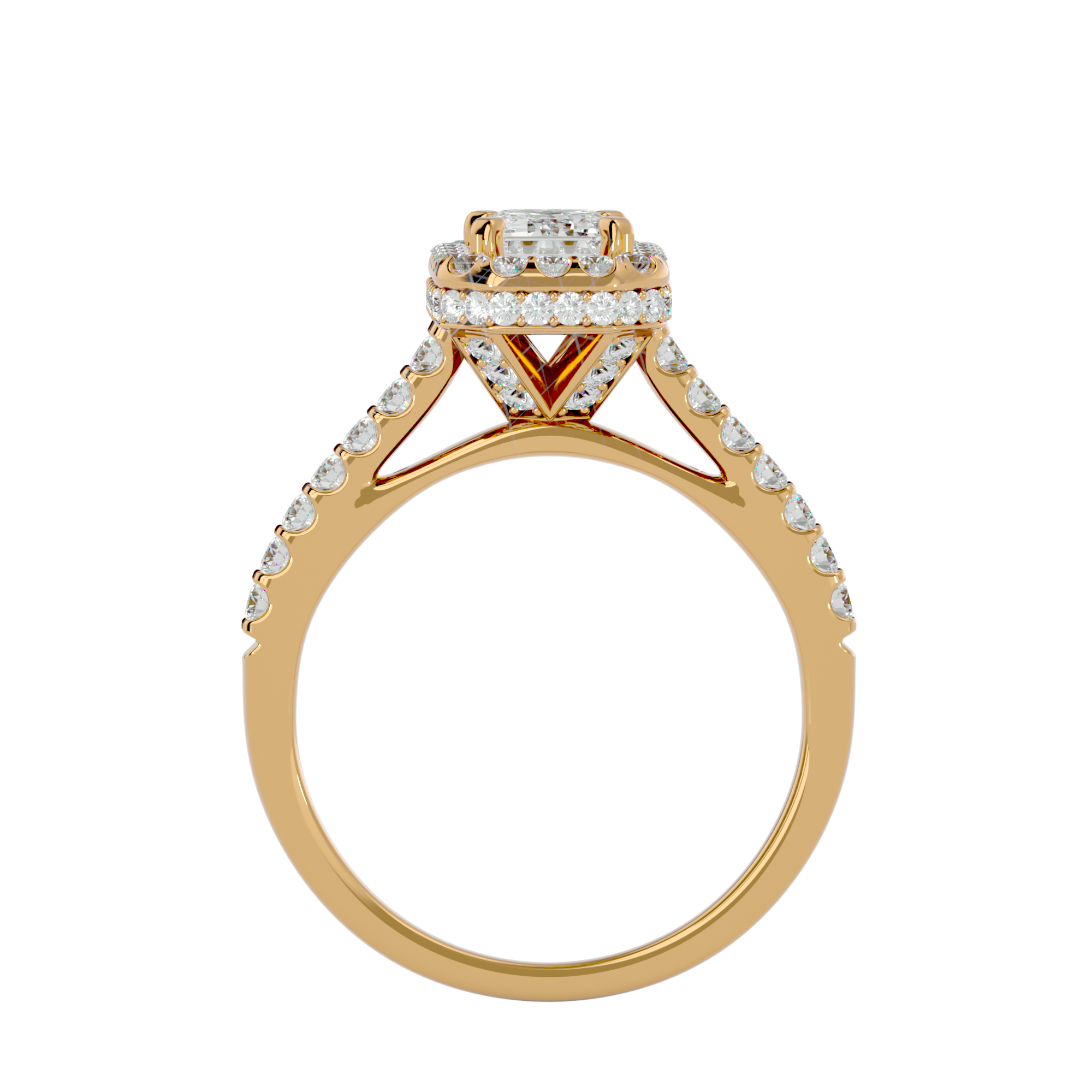 Fiorella Diamond Halo Ring