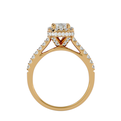 Fiorella Diamond Halo Ring