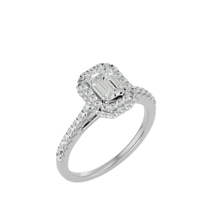 Fiorella Diamond Halo Ring