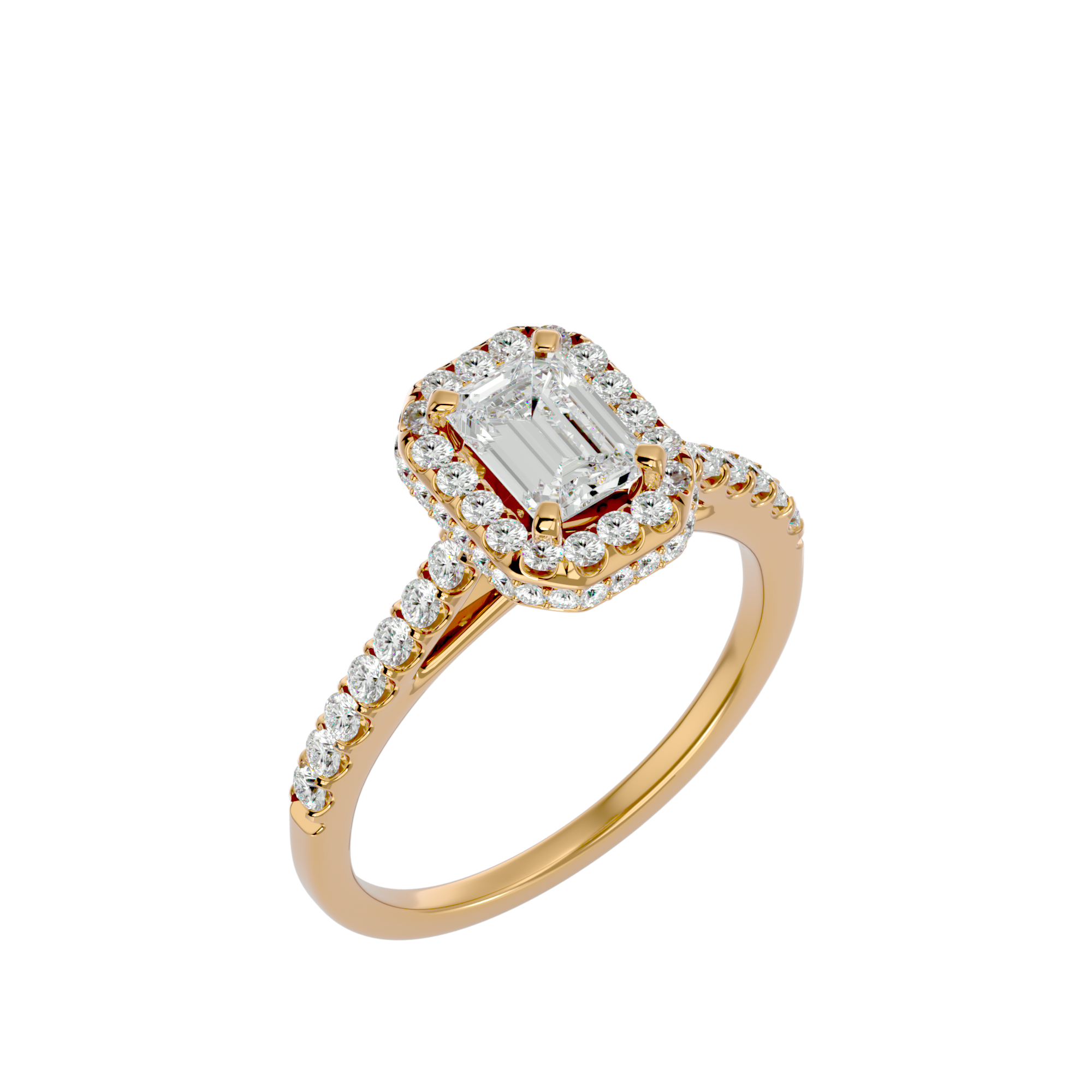 Fiorella Diamond Halo Ring