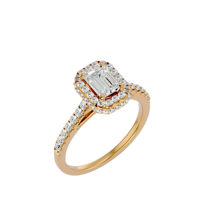 Fiorella Diamond Halo Ring