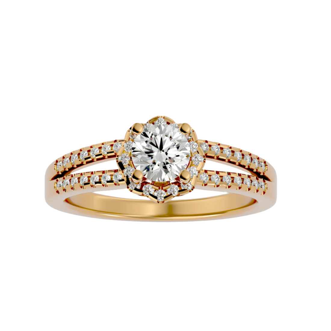 Louisa Diamond Halo Ring