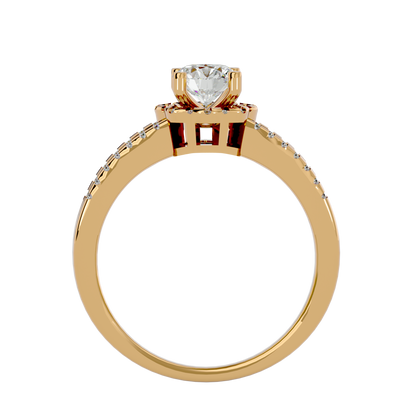 Louisa Diamond Halo Ring