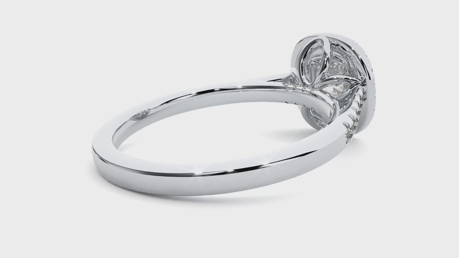 Octavia Diamond Halo Ring