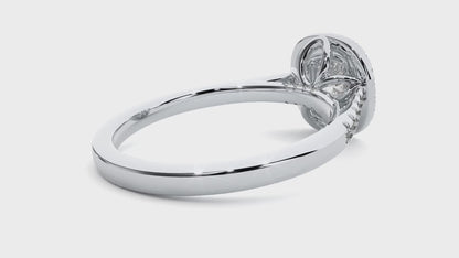 Octavia Diamond Halo Ring